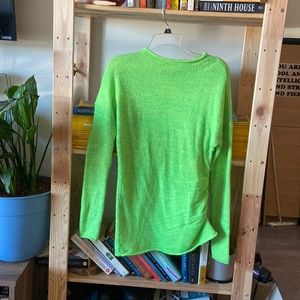 Zara Size M lime green long sleeve